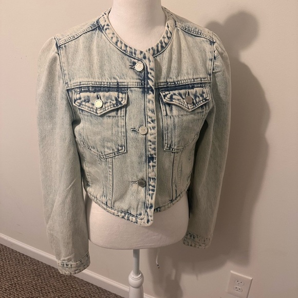 Blank NYC Jackets & Blazers - Blank NYC Faded Blue Denim Jacket Size Small